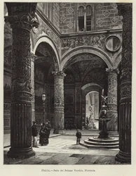 Italia - Palazzo Vecchion sisäpiha, Firenze