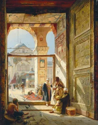 Suuren Umayyad-moskeijan portti, Damaskos, 1890