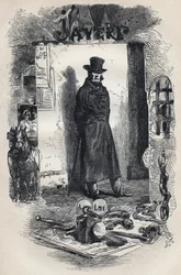 Javert, kuvitus Victor Hugon romaaniin "Kurjat"