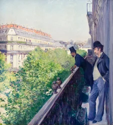 Parveke, bulevard Haussmann, c. 1880 (öljy kankaalle)