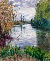 Le petit bras de la Seine en automne, n. 1890 (öljy kankaalle)