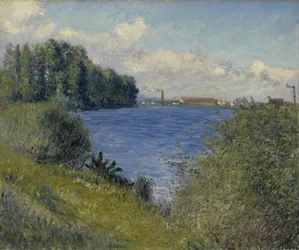 Seine Argenteuilissa, n. 1892 (öljy kankaalle)