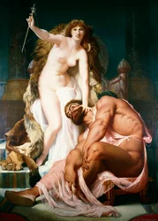 Herkules Omfalen jaloissa, 1861