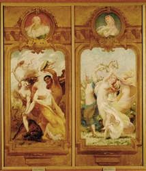 Foyer de la Danse -huoneessa on neljä Boulangerin tekemää seinämaalausta, jotka esittävät Danse Bachiquea, Bacchanaliaa ja danse champetrea, maalaistanssia... (seinämaalaus).