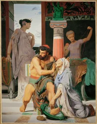 Hoitajansa Eurycleen tunnistama Odysseus (maalaus kankaalle)