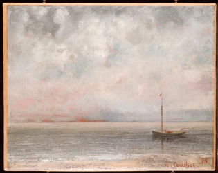 Pilviä Genevejärvellä, 1875
