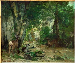 Peuransuojelualue Plaisir Fontaine (maalaus kankaalle)