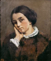 "Zelie Courbetin muotokuva" 1846 (öljy kankaalle)
