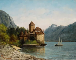 Chillonin linna illalla, noin 1872
