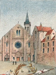 Näkymä Abbey St Genevieve Pariisissa