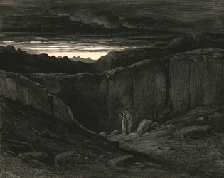 Ken tästä käy, saa kaiken toivon heittää, noin 1890