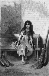 Chiquita, Gustave Doren kuvitus TheophileGautierin kirjasta Captain Fracasse, Gustave Dore.