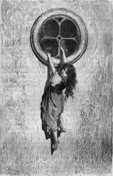 Chiquita, Gustave Doren kuvitus TheophileGautierin kirjasta Captain Fracasse, Gustave Dore.