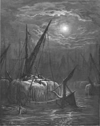 "Hayboat on the Thames", 1872.