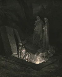 Hän, heti kun seisoin haudan juurella, avasi minulle tilan, c1890.
