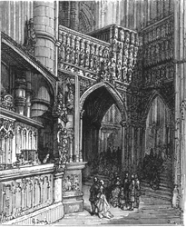 "In the Abbey - Westminster", 1872.