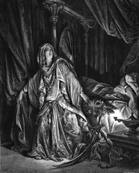 Judith aikeissa leikata Holofernesin päätä, 1866