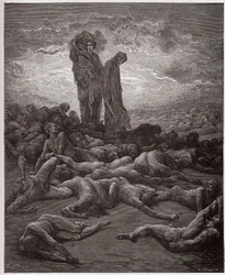 Jumalainen näytelmä, Kiirastuli, 20. laulu: Ahneiden sielut - Dante Alighieri (1265-1321) - Gustave Dorén (1832-1883) kuvitus