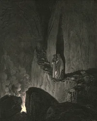 Opas, joka huomasi, kuinka tarkkaavaisesti katselin, aloitti näin, noin 1890.