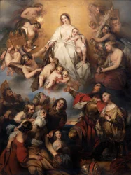 Our Lady of Mount Carmel (öljy kankaalle)