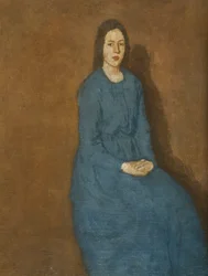 Nuori nainen sinisessä, n. 1914-1915