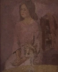 Tyttö ruusussa, n. 1918