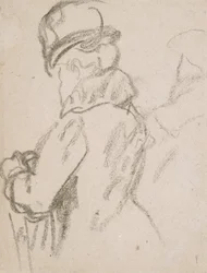 Mademoiselle Pouvereau (hiili paperille)