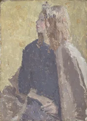 "Tyttö profiilissa", 1900-1939