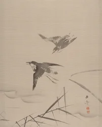 Pienet linnut ja bambu, 1887-92.