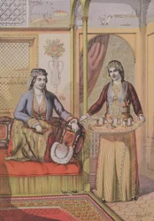 Armenian Ladies at Home, kaiverrus Charles Parsons, 1862