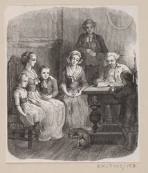 Kuvitus "Kaikki oikealla paikallaan" H.C. Andersen, "Satuja ja tarinoita", osa 2