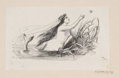 Kuvitus "Pikku merenneito" H.C. Andersen, "Satuja ja tarinoita", osa 1
