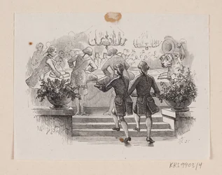 Kuvitus "Ilotulitus" in H.C. Andersen, "Satuja ja tarinoita", osa 1