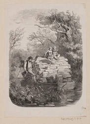Kuvitus "Ib ja pieni Christine" H.C. Andersen, "Satuja ja tarinoita", osa 2