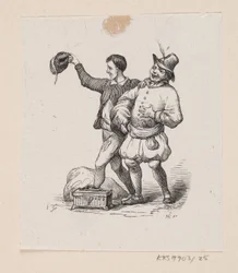 Kuvitus "Keisarin uudet vaatteet" H.C. Andersen, "Satuja ja tarinoita", osa 1