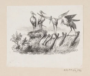 Kuvitus elokuvalle "The Storks" H.C. Andersen, "Satuja ja tarinoita", osa 1