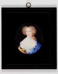 Lady Margaret Cavendish, myöhemmin Newcastlen herttuatar (akvarelli norsunluussa)