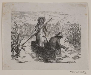 Kuvitus T. A. Beckerille, "Ringen på Hastrup"