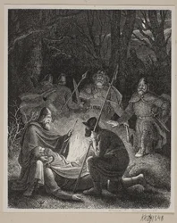 Kuvitus Fabriciuksen Tanskan historiaan.