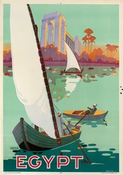 Egyptin mainosjuliste (värilitografia)