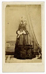 Florence Nightingalen käyntikorttikuva, noin 1858