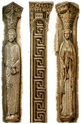 Le Mansin katedraalin ulkokoriste, Le Mans, Ranska, 1400-luku 1849.