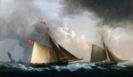 Cutter Yachts Racing (öljy kankaalle)