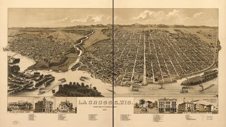 La Crosse, Wis., La Crossen piirikunnan piirikunta 1887