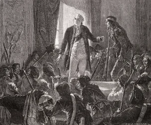 Kuningas Ludvig XVI (1754-93) juo kansakunnan terveydeksi, 20. kesäkuuta 1792