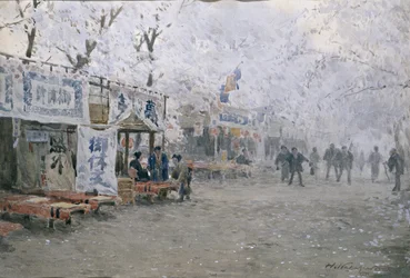 Cherry Blossom Festival, n. 1903 (akvarelli luonnonvalkoiselle paperille)