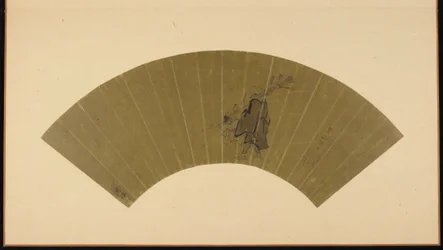 Kauppias ja lapsi katsomassa kuuta, Edo-kausi, 1600-luvun loppu - 1700-luvun alku.