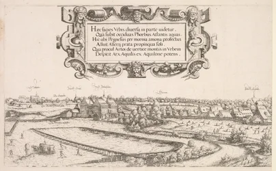 Panoraamanäkymä Nürnbergiin: vasen osa
