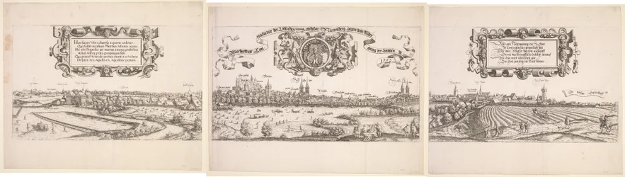 Panoraamanäkymä Nürnbergiin, 1552.
