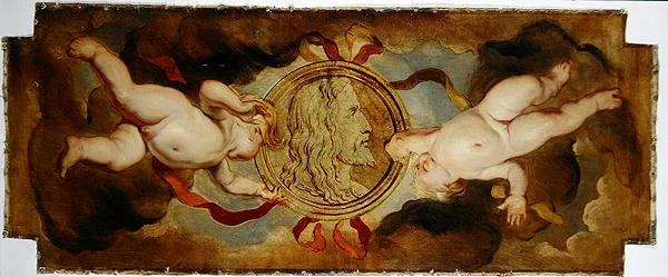 Albrecht Durerin (1471-1528) muotokuva medaljonki (öljy kankaalle)